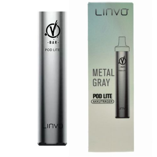 Linvo Pod Lite Metal Gray  Akkuträger E-Zigarette mit Kartuschensystem