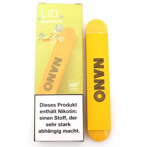Lio Nano X 600 Einweg E-Zigarette Banana Ice 20mg