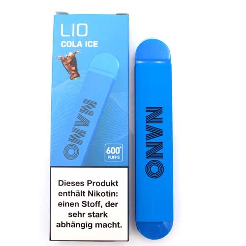 Lio Nano X 600 Einweg E-Zigarette Cola Ice 20mg