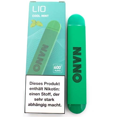 Lio Nano X 600 Einweg E-Zigarette Cool Mint 20mg