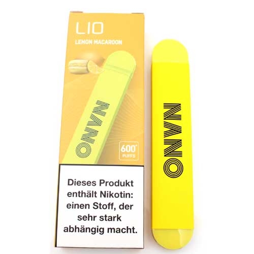 Lio Nano X 600 Einweg E-Zigarette Lemon Macaroon 20mg