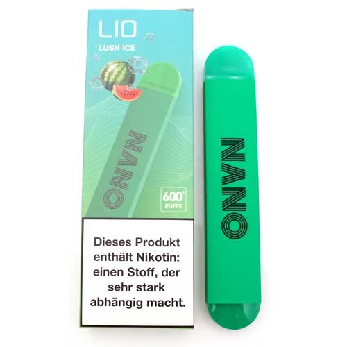 Lio Nano X 600 Einweg E-Zigarette Lush Ice 20mg