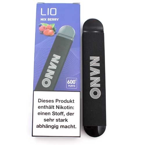 Lio Nano X 600 Einweg E-Zigarette Mix Berry 20mg