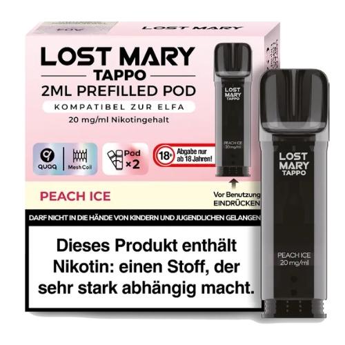 Lost Mary Tappo Pod Peach Ice 20 mg/ml 2 x 2ml