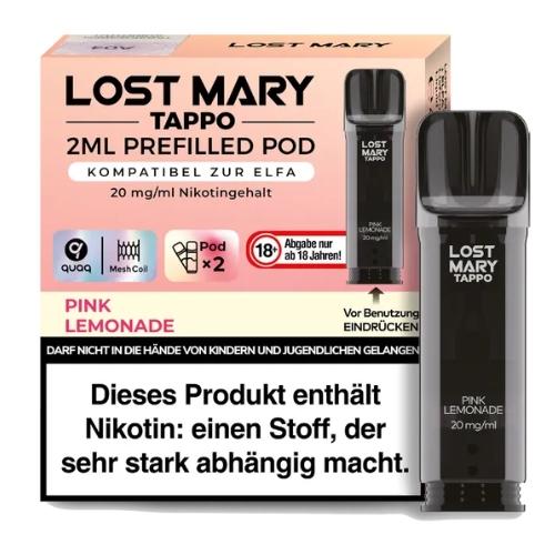 Lost Mary Tappo Pod Pink Lemonade20 mg/ml 2 x 2ml