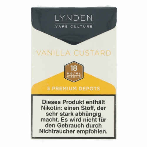 LYNDEN Depots Vanilla Custard Stark 18mg Nikotin