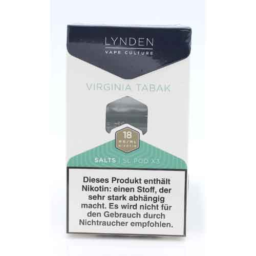  LYNDEN SL POD Salts Virginia Tabak Pods 18mg/ml 3Stk.