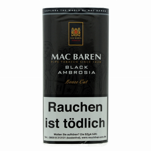 Mac Baren Pfeifentabak Black Ambrosia 50g Päckchen