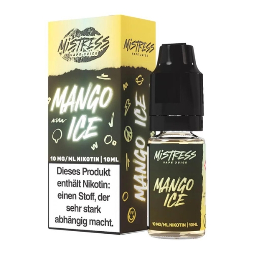 Mistress Vape Juice Mango Ice 10mg Nic Salt Liquid