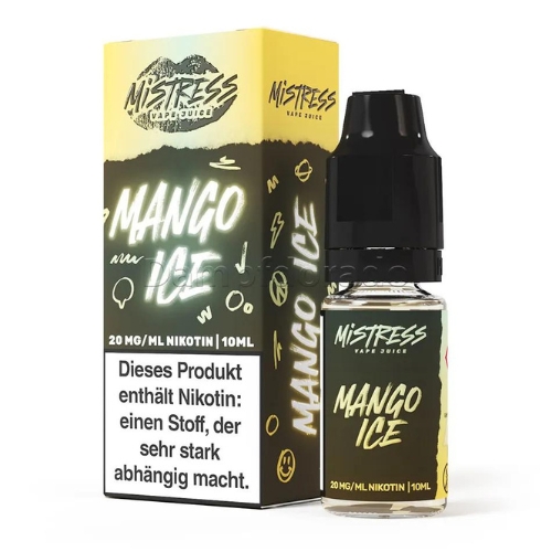 Mistress Vape Juice Mango Ice 20mg Nic Salt Liquid