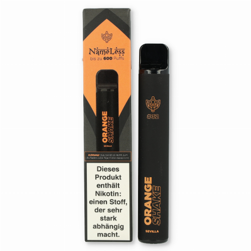 NameLess Einweg E-Zigarette Orange Shake Aroma 20mg