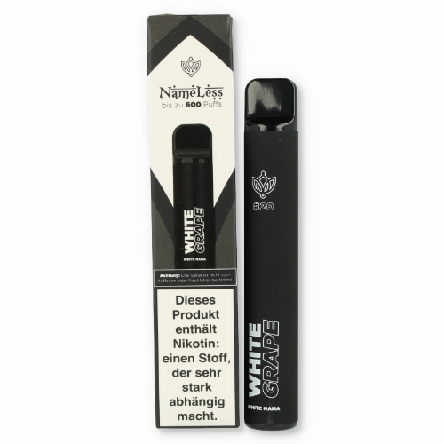 NameLess Einweg E-Zigarette White Grape Aroma 600 Züge 20mg