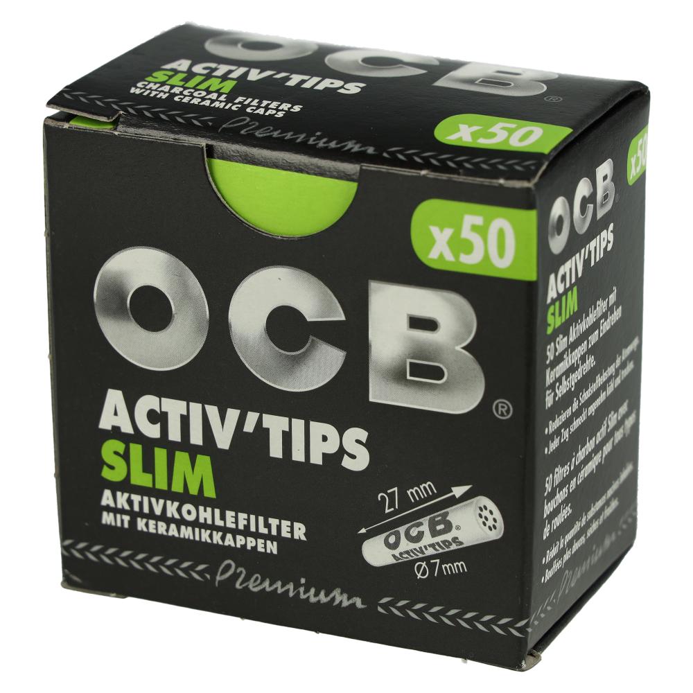 OCB Slim Activ Tips 7mm 50Stk.