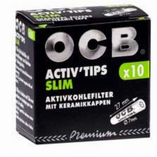 OCB Slim Activ Tips 7mm 10Stk.