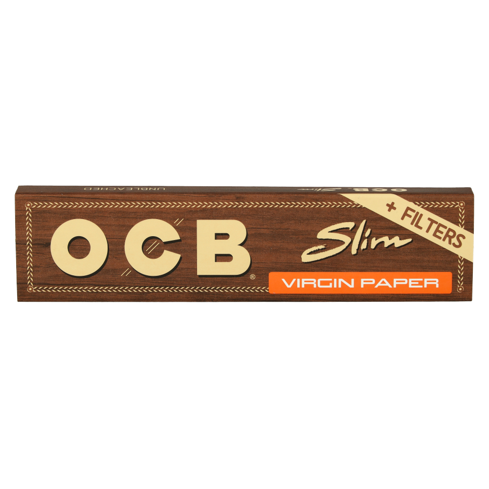 OCB Zigarettenpapier Unbleached Slim Virgin 32 Tips+32 Blättchen
