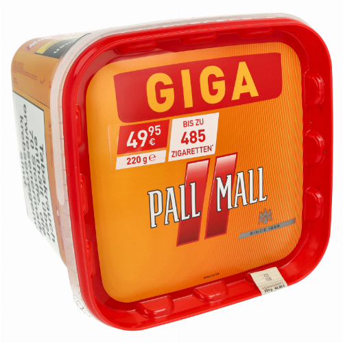 Pall Mall Allround Rot Giga Box 220g Dose Volumentabak