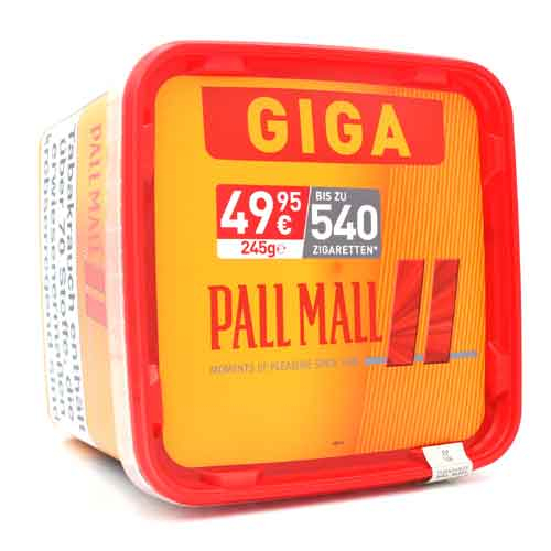 Pall Mall Allround Rot Giga Box 245g Dose Volumentabak