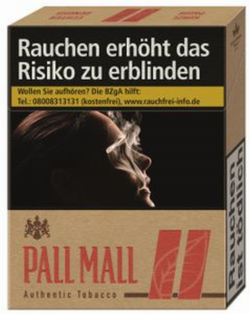 Pall Mall Zigaretten Authentic Red ohne Zusätze (1x20)