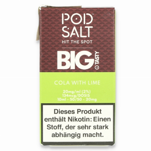 POD Salt Cola with Lime Nikotinsalz Liquid 10ml 20mg