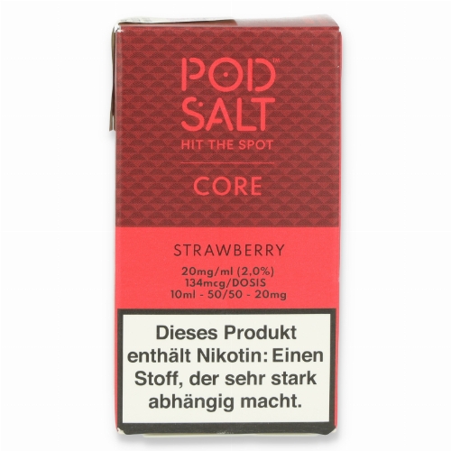 POD Salt Core Strawberry Nikotinsalz Liquid 10ml 20mg