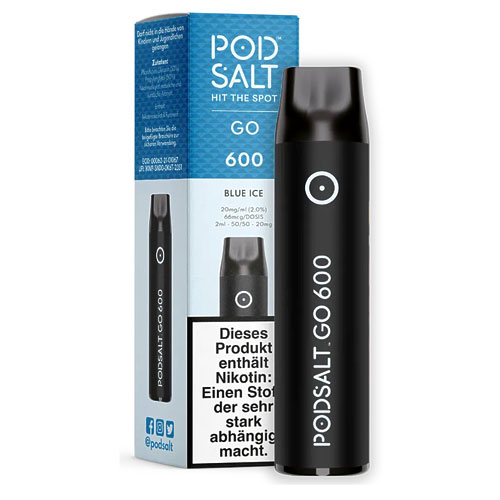 Pod Salt Go 600 Einweg E-Shisha Blue-Ice-Aroma 20mg