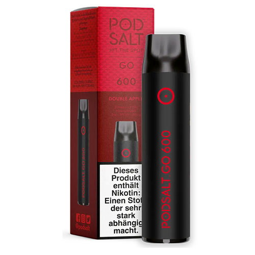Pod Salt Go 600 Einweg E-Shisha Double-Apple-Aroma 20mg