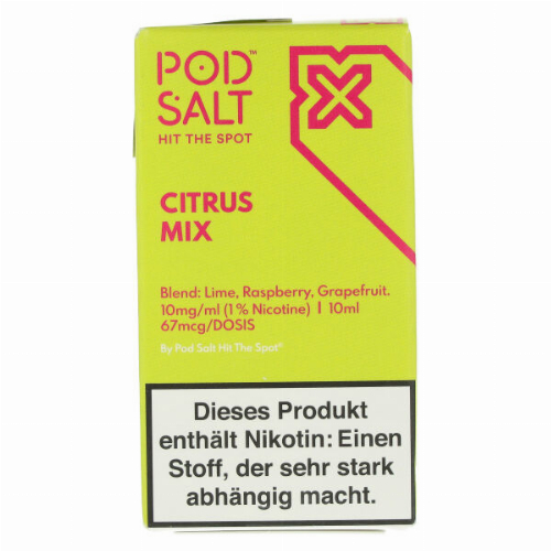 POD SALT X Citrus Mix Nikotinsalz Liquid 10mg