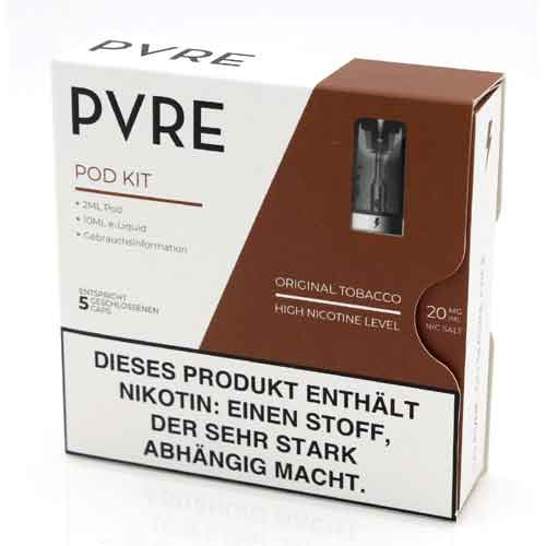 PVRE Pod Liquid mit Original Tobacco 20mg