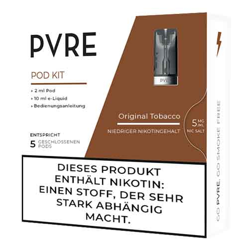 PVRE Pod Liquid mit Original Tobacco 5mg