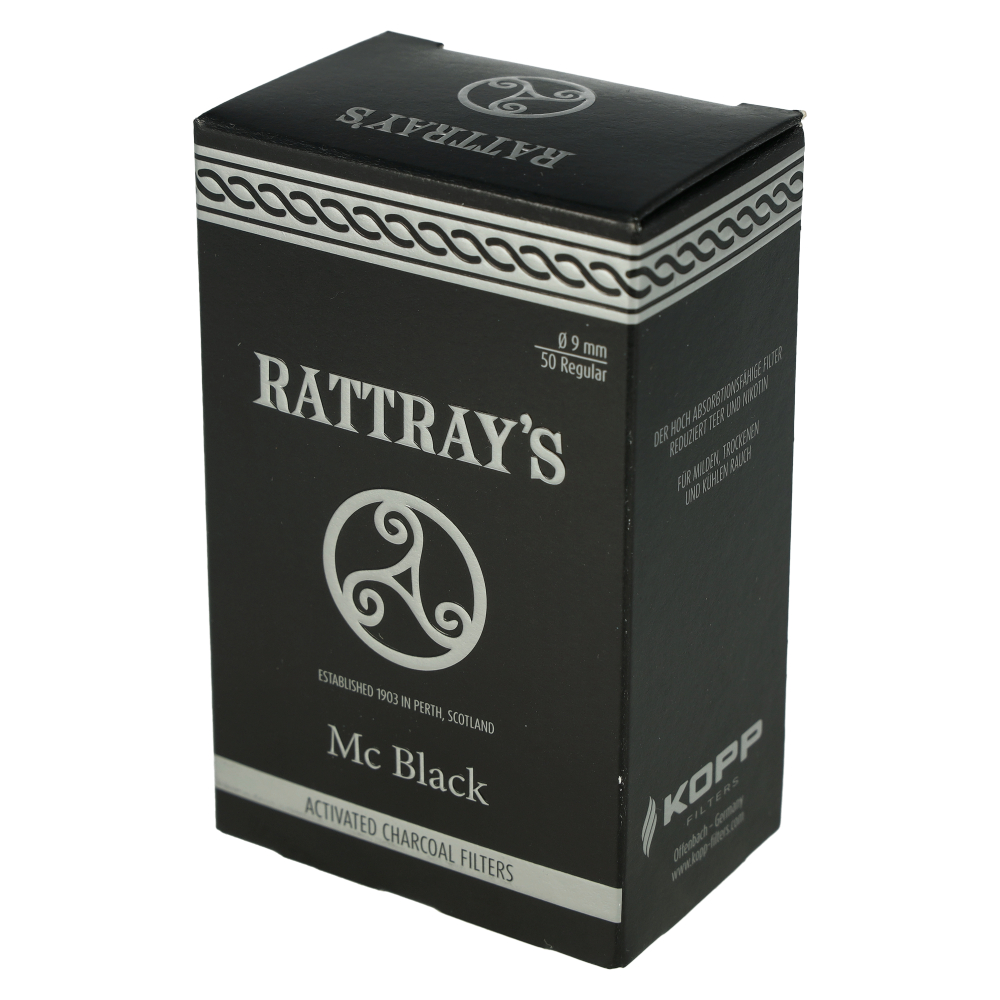 Rattrays Mc Black Aktivkohlefilter 9mm 50 Stk.