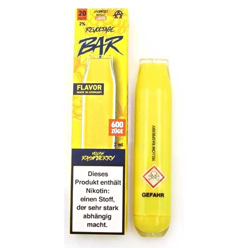 Revoltage Bar 600 E-Zigarette Yellow Rasperry 20mg