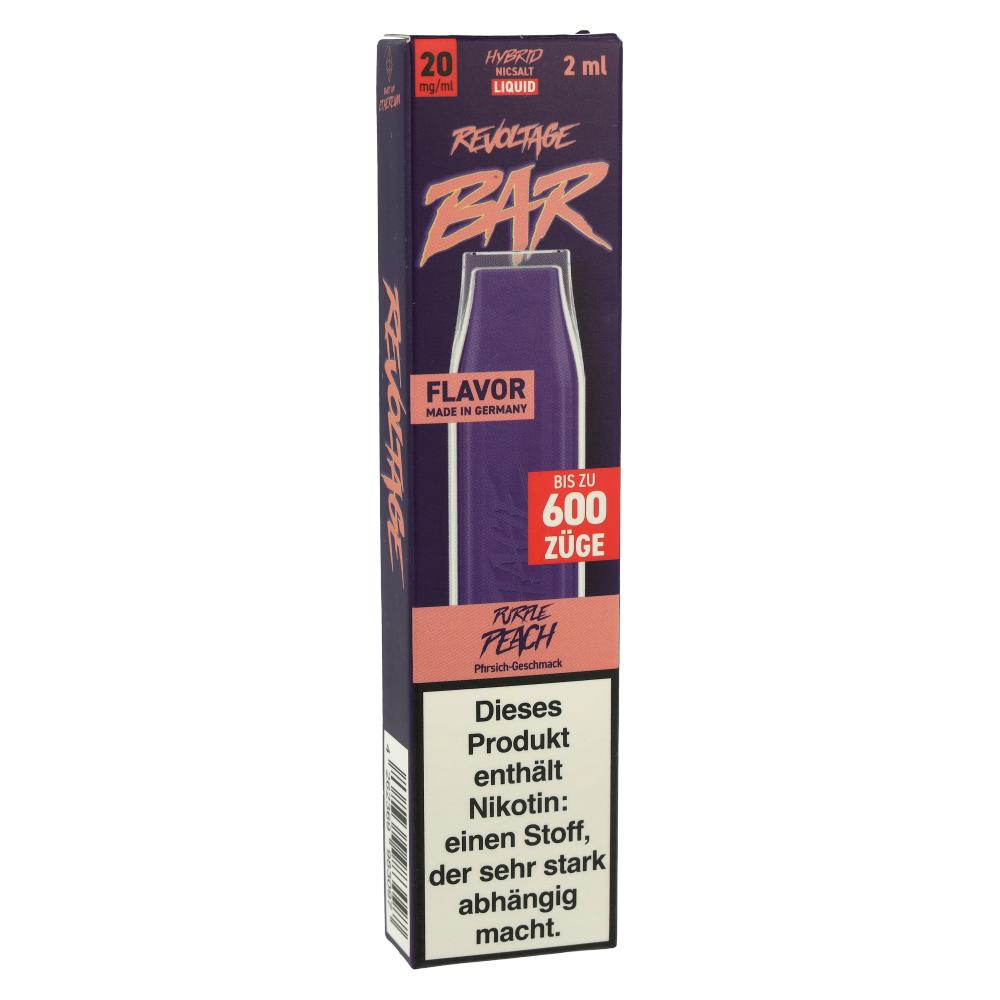 Revoltage Bar 600 Einweg E-Zigarette Purple Peach 20mg