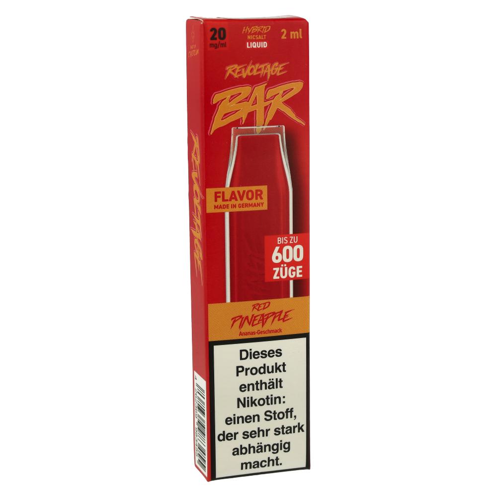 Revoltage Bar 600 Einweg E-Zigarette Red Pineapple 20mg