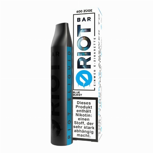 Riot Bar Vape Blue Burst Einweg E-Zigarette 20mg