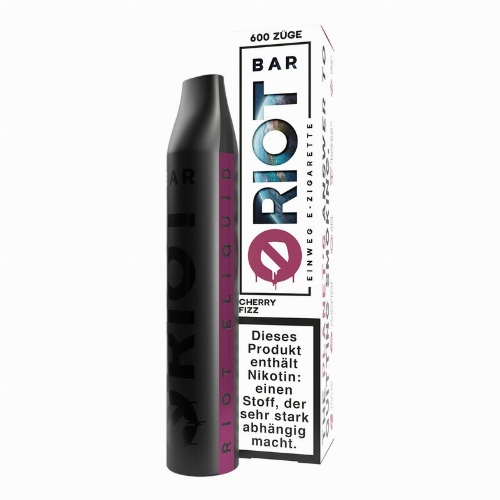 Riot Bar Vape Cherry Fizz Einweg E-Zigarette 20mg