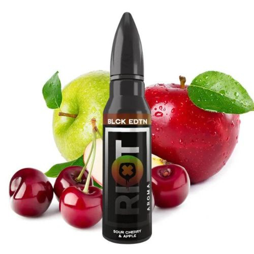 RIOT SQUAD BLACK EDITION Aroma Sour Cherry & Apple 15ml