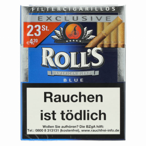 Rolls Filter Cigarillos Blue Full Flavour Einzelpackung (1x23)