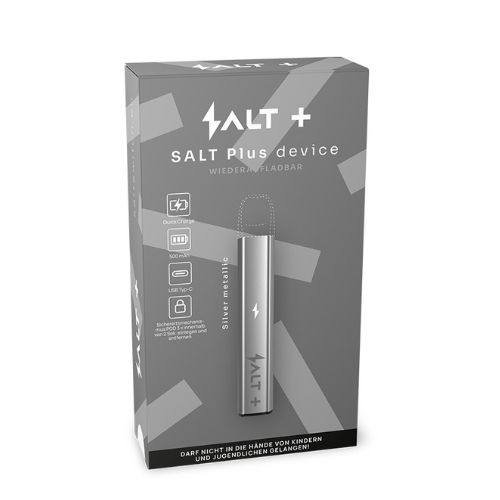 Salt Switch Plus Device-Kit Silver Metallic Akkuträger