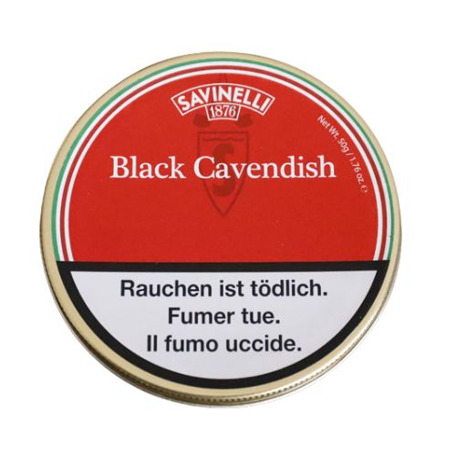 Savinelli Black Cavendish Pfeifentabak 50g