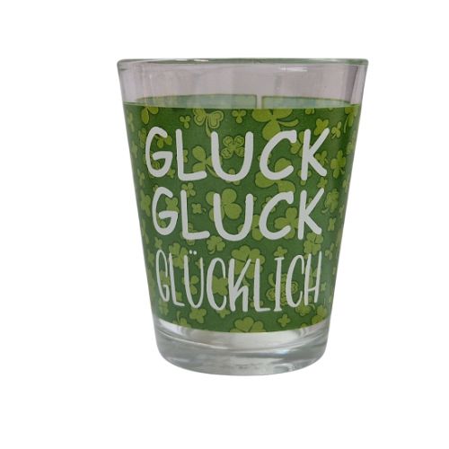 Schnapsglas GLUCK GLUCK GLÜCKLICH 4cl