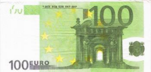 Serviette 100 Euro Schein