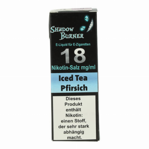 Shadow Burner Nikotinsalz Liquid Iced Tea Pfirsich 18mg