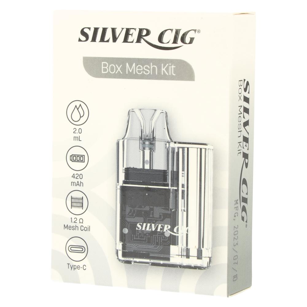 Silver Cig Box Mesh Kit Zebra 420 mAh