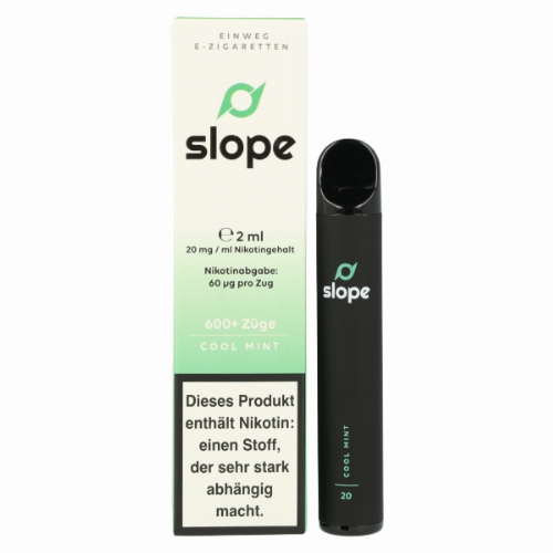 SLOPE Einweg E-Zigarette Cool Mint ca. 600 Züge 20mg
