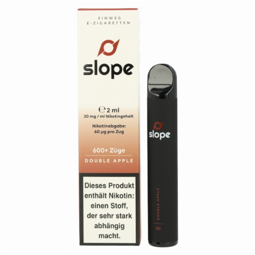 SLOPE Einweg E-Zigarette Double Apple ca. 600 Züge 20mg