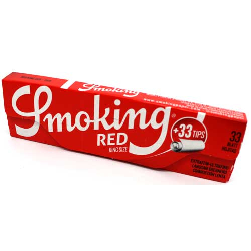 Smoking King Size Red Blatt + Filter Tips