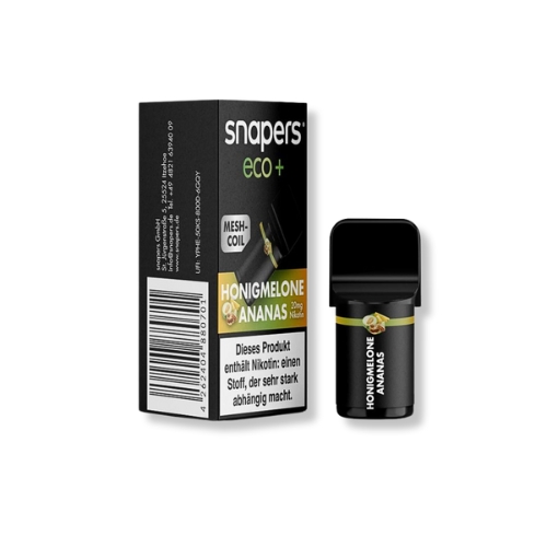 snapers eco+ Honigmelone Ananas Prefilled Pod 1x2ml 20mg