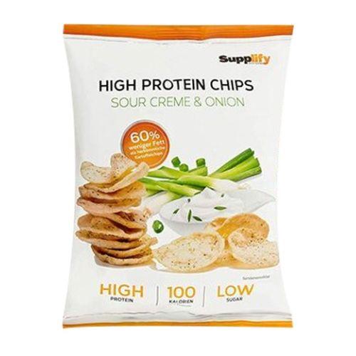 Supplify High Protein Chips Sour Cream & Onion 50g Chips Tüte