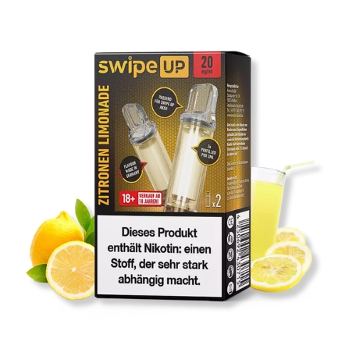 Swipe UP powered by Avoria Zitronen Limonade Prefilled Pods 2x2ml 20mg