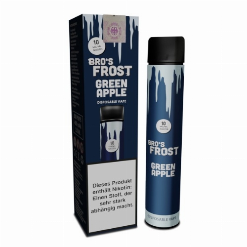 The Bros Frost Einweg E-Zigarette Green Apple 10mg